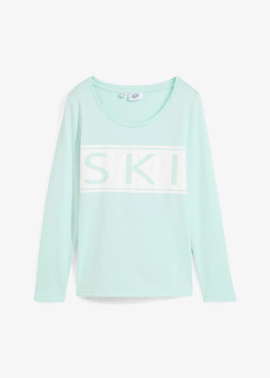 bonprix Ski-Shirt mit weich angerauter Innenseite - blau