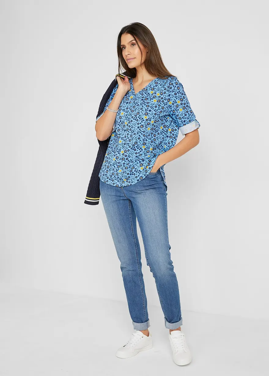 Bonprix Skinny-Jreggings Mit Elastik-Bund Aus Stretch-Qualität Mit Waschung