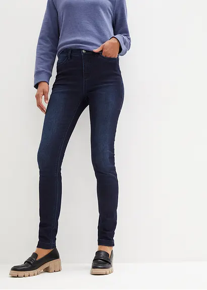 Bonprix Skinny Thermojeans Mit Kuscheliger Innenseite - Blau Regular