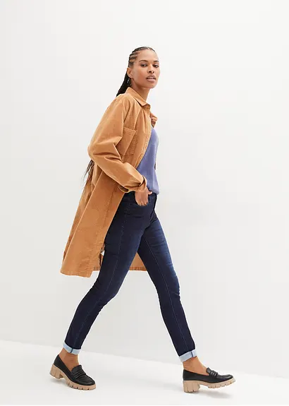 Bonprix Skinny Thermojeans Mit Kuscheliger Innenseite - Blau Regular