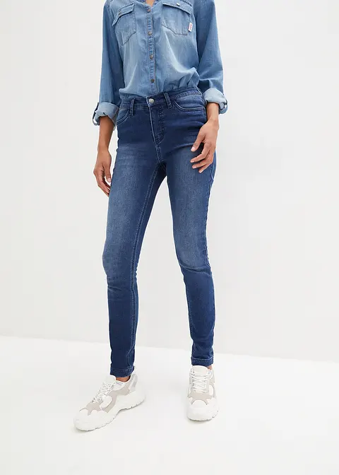 Bonprix Skinny Thermojeans Mit Kuscheliger Innenseite - Blau Regular