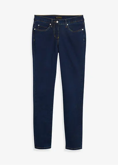 bonprix Slim-Fit-Jeans Mid Waist Super Stretch - blau petite