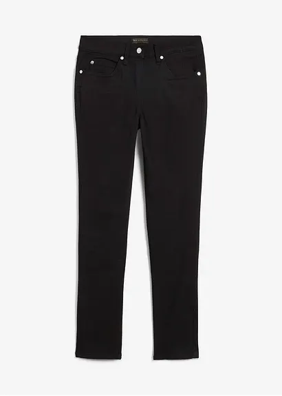 bonprix Slim-Fit-Jeans Mid Waist Super Stretch - schwarz petite - Damen