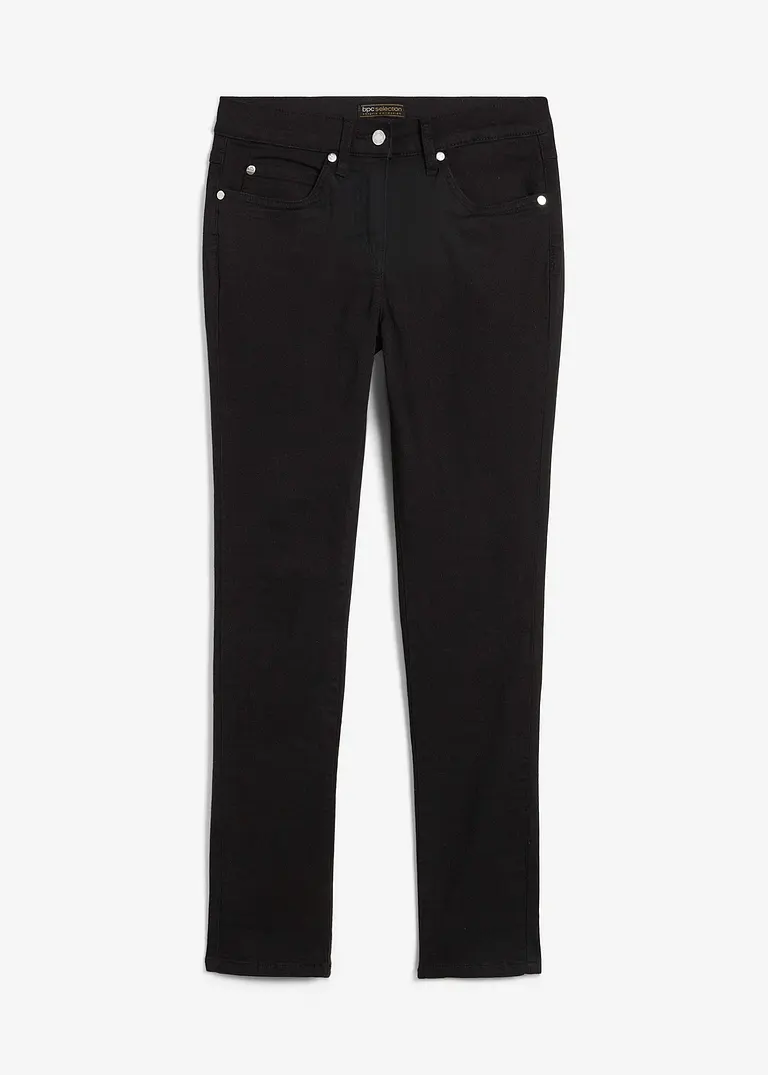 bonprix Slim-Fit-Jeans Mid Waist Super Stretch - schwarz regular