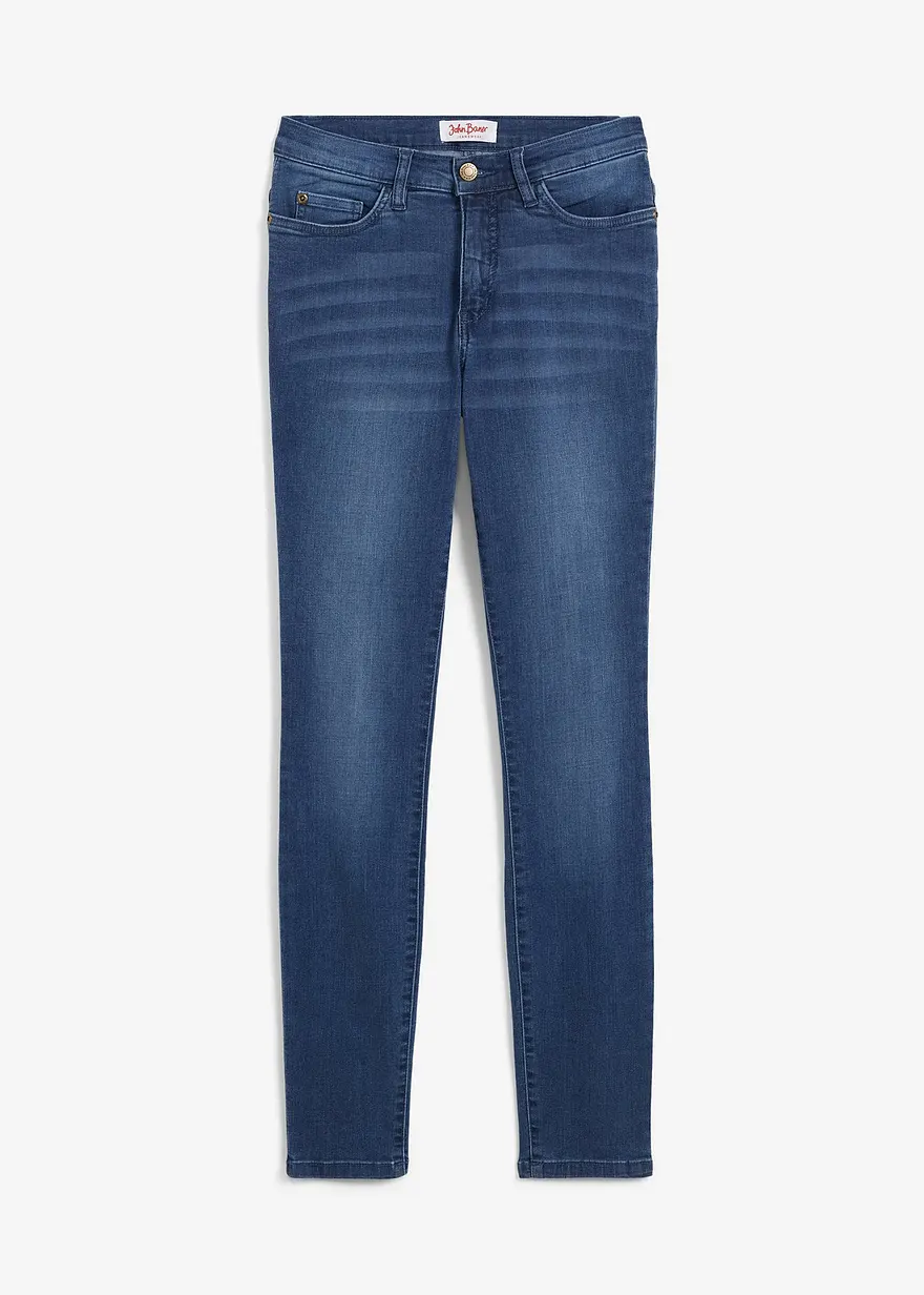 bonprix Slim Jeans High Waist Shaping - blau regular - Damen