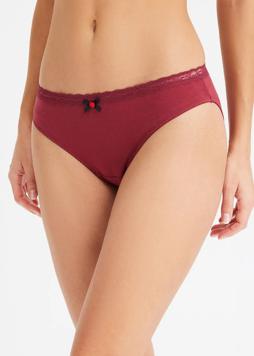 Bonprix Slip Mit Bio-Baumwolle In Tollem Farbmix - Damen