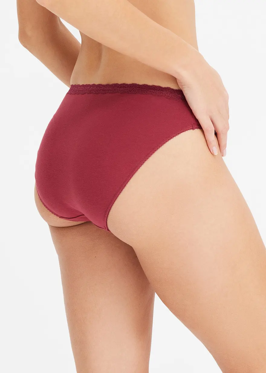 Bonprix Slip Mit Bio-Baumwolle In Tollem Farbmix - Damen