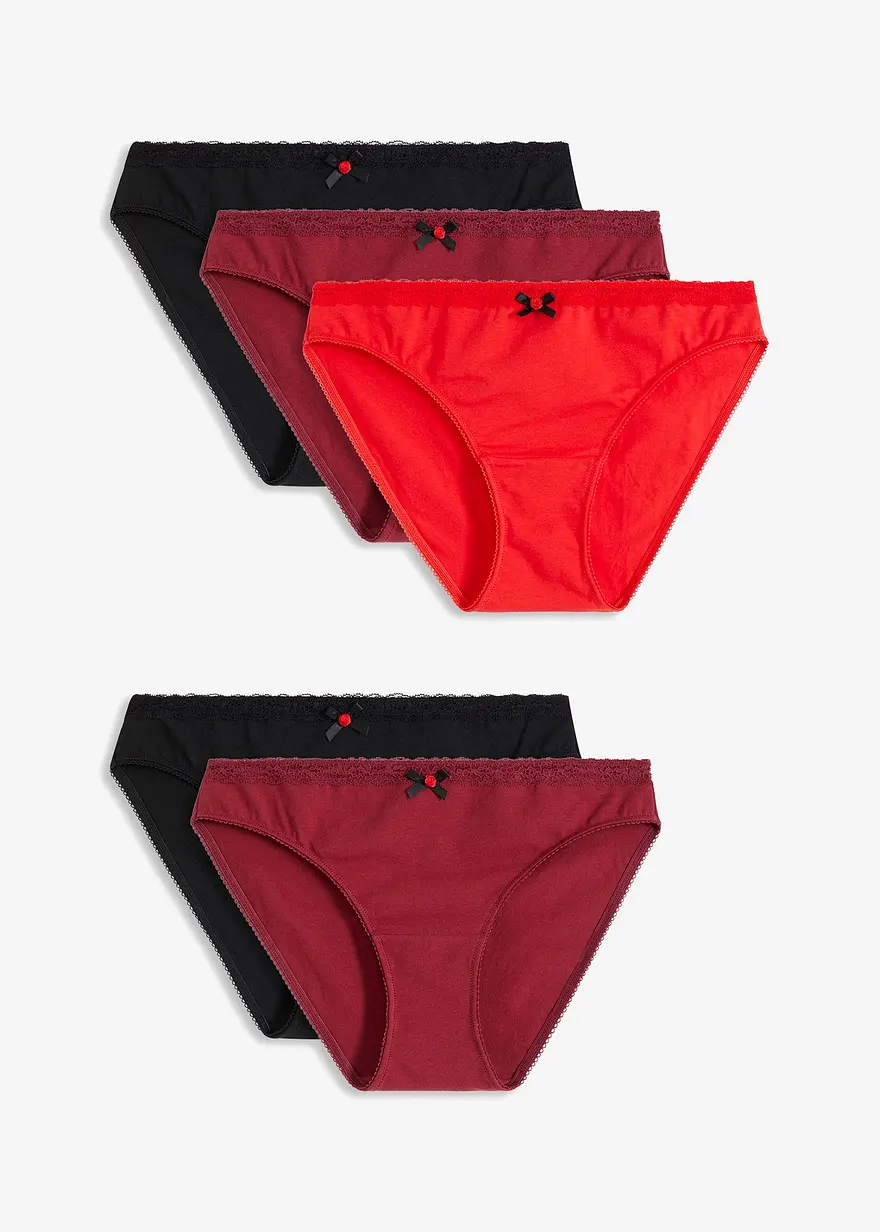 Bonprix Slip Mit Bio-Baumwolle In Tollem Farbmix - Damen