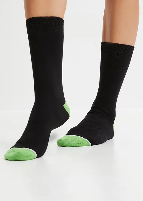 Bonprix Socken (5er Pack) Mit Bio-Baumwolle - Schwarz - Damen