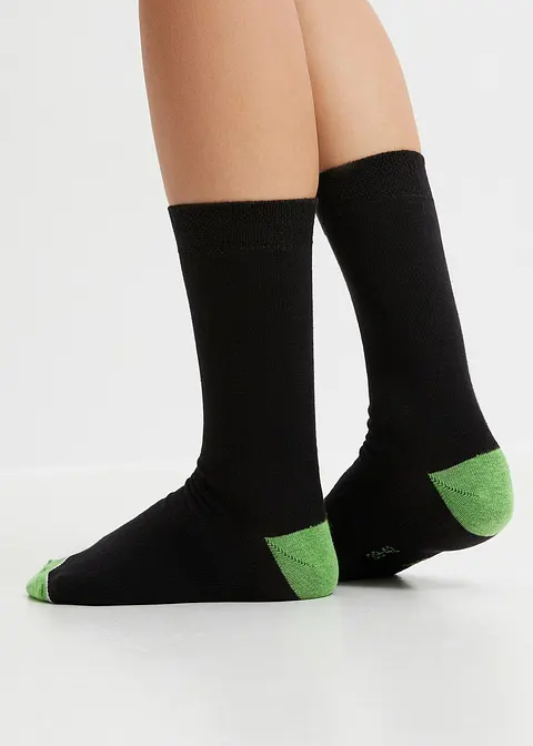 Bonprix Socken (5er Pack) Mit Bio-Baumwolle - Schwarz - Damen