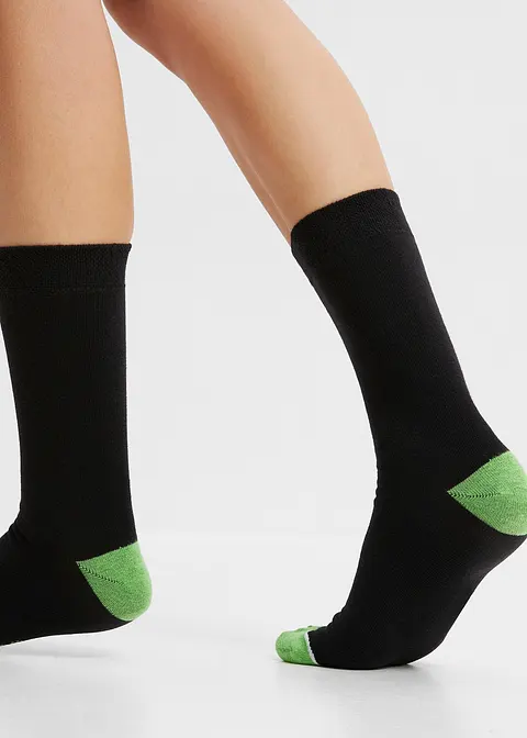 Bonprix Socken (5er Pack) Mit Bio-Baumwolle - Schwarz - Damen