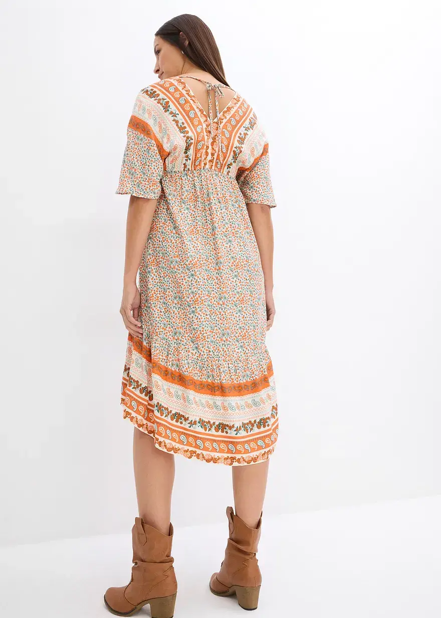 Bonprix Sommerkleid Für Die Schwangerschaft Und Stillzeit - Orange