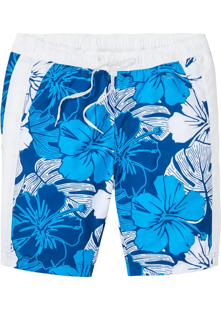 bonprix Sommerlich bedruckte Strand-Bermuda - blau - Herren