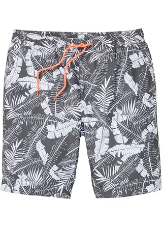 bonprix Sommerlich bedruckte Strand-Bermuda - grau - Herren