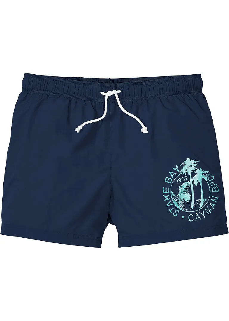 bonprix Sommerliche Badeshorts mit einer Tasche hinten. - blau