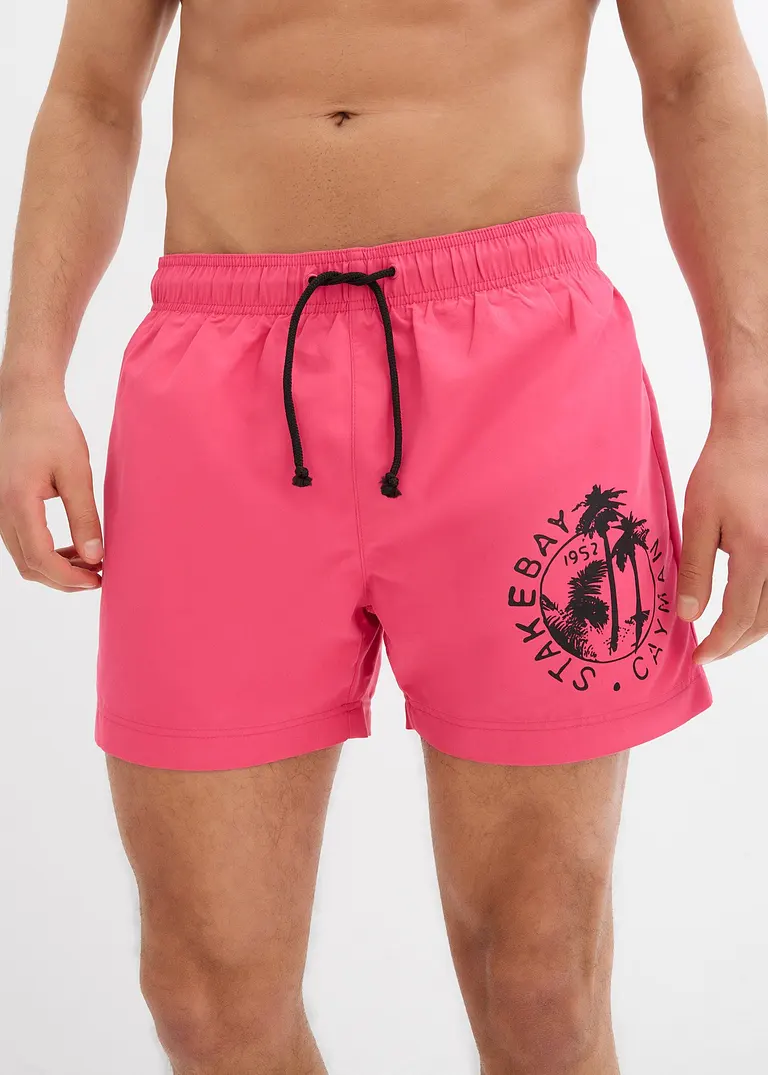 Bonprix Sommerliche Badeshorts Mit Einer Tasche Hinten. - Pink