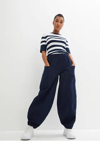 Bonprix Sommerliche Hose In Extra Weiter Passform Mit Bequembund - Damen