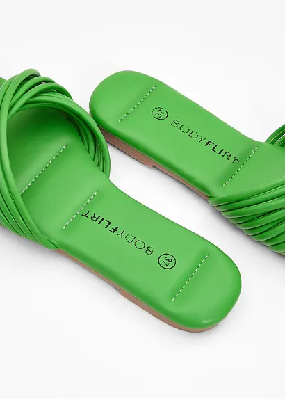 Bonprix Sommerliche Pantolette Mit Gepolsterter Innensohle - Grün - Damen