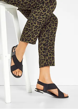 Bonprix Sommerliche Sandale Mit Schnallenverschluss - Schwarz