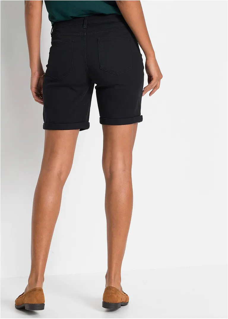 Bonprix Sommerliche Stretch-Bermuda Mit Attraktiver Knopfleiste. - Damen