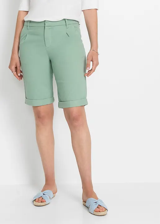 Bonprix Sommerliche Stretch-Bermuda Mit Seitlichen Eingrifftaschen