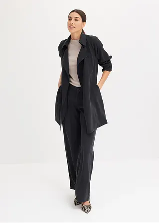 Bonprix Sommerlicher Trench Ohne Futter - Schwarz - Damen
