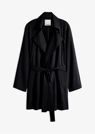 bonprix Sommerlicher Trench ohne Futter - schwarz - Damen