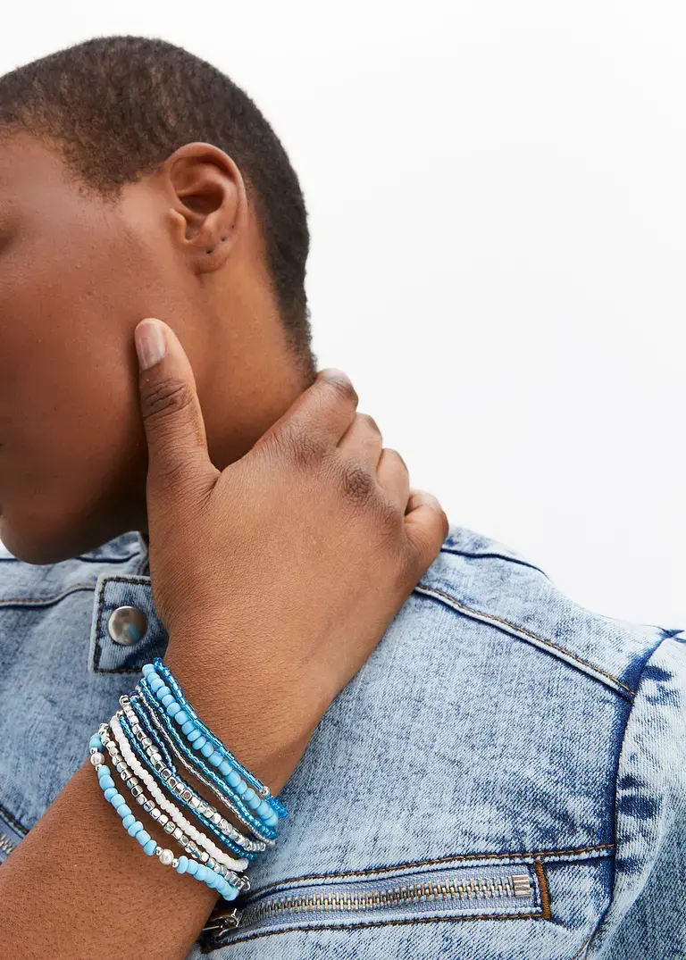 Bonprix Sommerliches Armbandset Mit Bunten Perlen - Damen