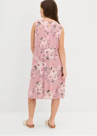 Bonprix Sommerliches Kleid Für Mädchen Aus Mesh - Rosa - Kinder