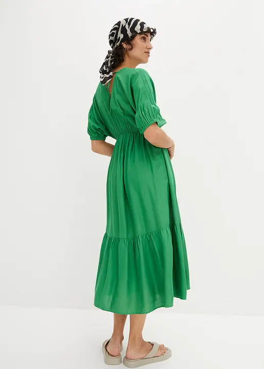 Bonprix Sommerliches Kleid Mit Schönem Muster - Grün - Damen
