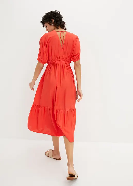 Bonprix Sommerliches Kleid Mit Schönem Muster - Rot - Damen