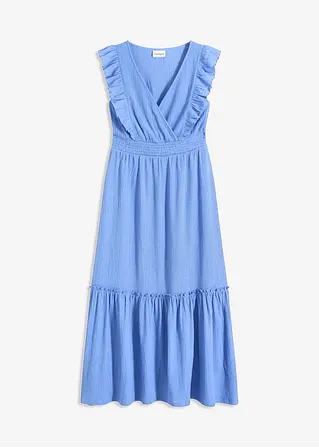 Bonprix Sommerliches Kleid Mit Volants - Blau Regular - Damen