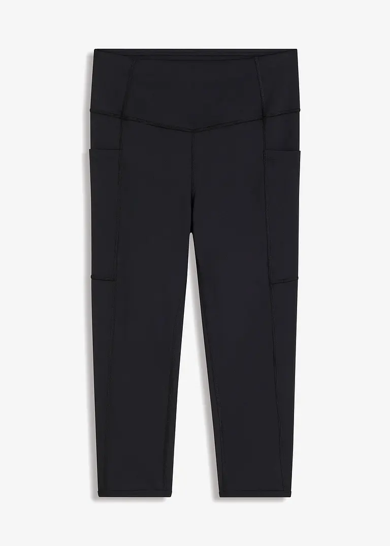 bonprix Sport-Leggings in Capri Länge mit praktischer Handytasche und Quick Dry Funktion