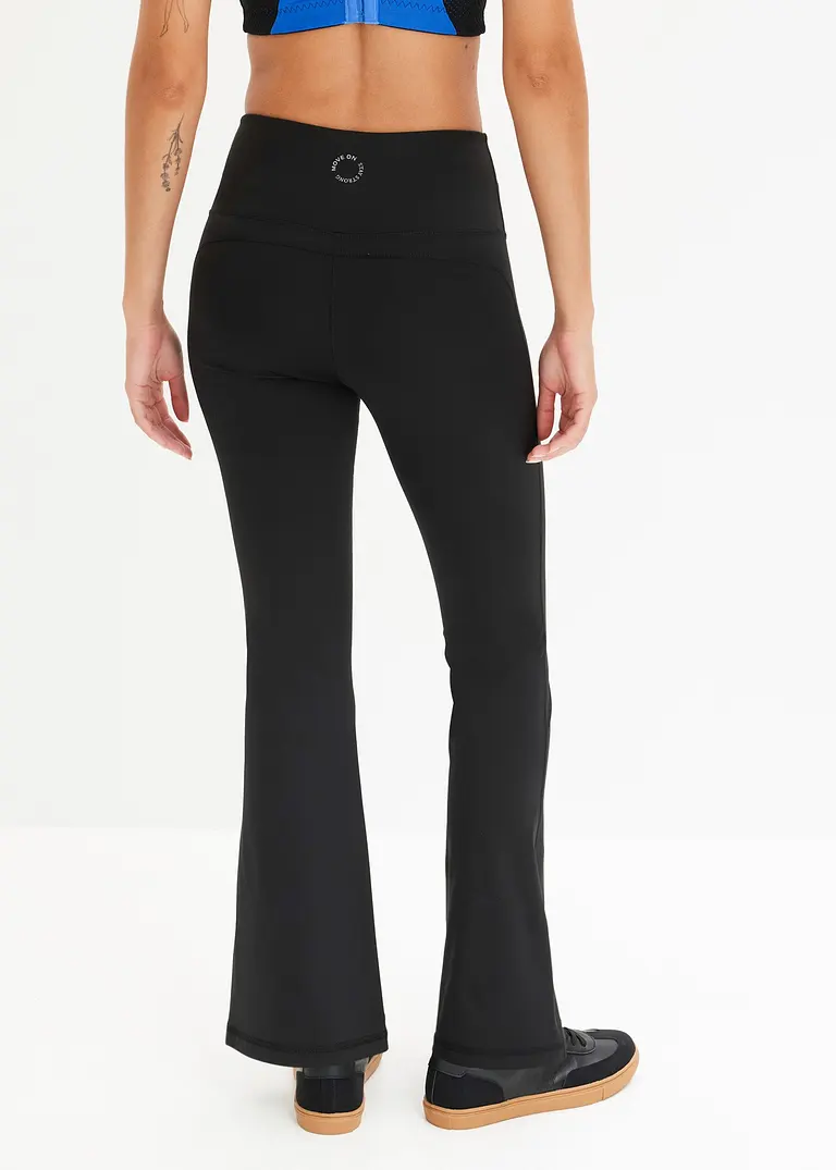 Bonprix Sport-Leggings Mit Shapefunktion Am Bauch Quick Dry - Schwarz