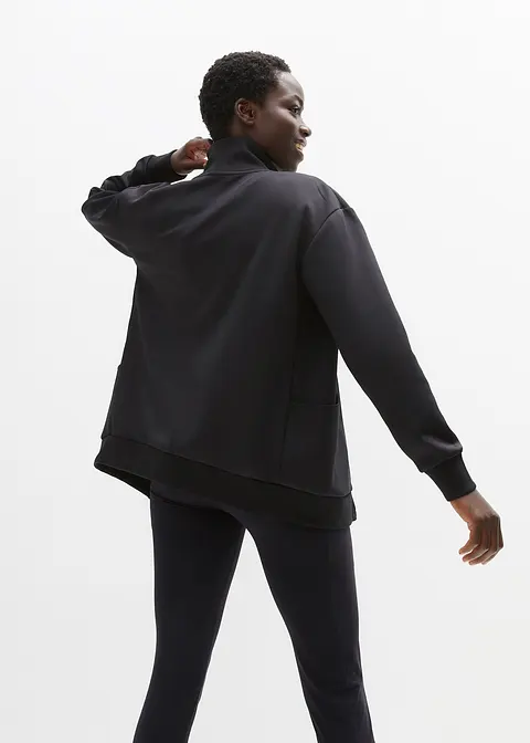 Bonprix Sport Sweatjacke Mit Stehkragen Und Weich Angerauter Innenseite