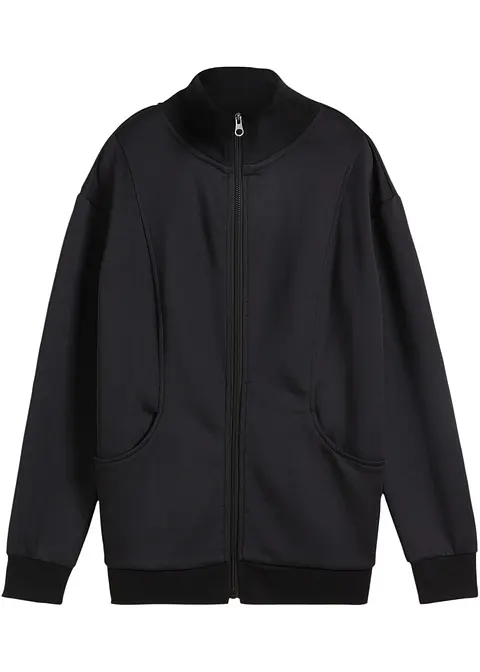 bonprix Sport Sweatjacke mit Stehkragen und weich angerauter Innenseite