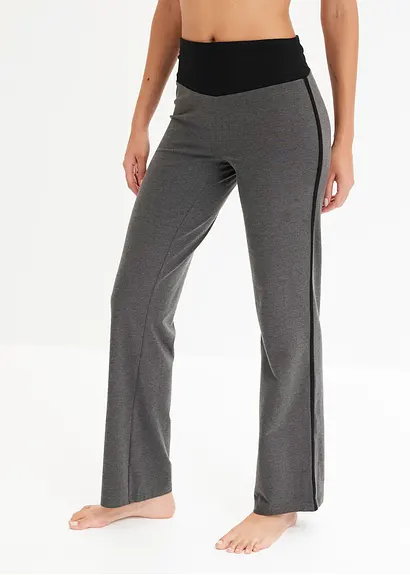 Bonprix Sporthose Mit Baumwolle Mit Angenehmen Stretch - Grau