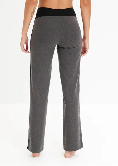 Bonprix Sporthose Mit Baumwolle Mit Angenehmen Stretch - Grau