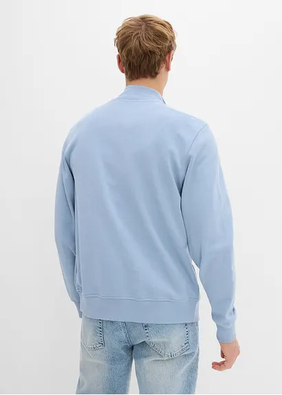 Bonprix Sportive Herren Sweatjacke Mit Lässigen Kängurutaschen - Lila