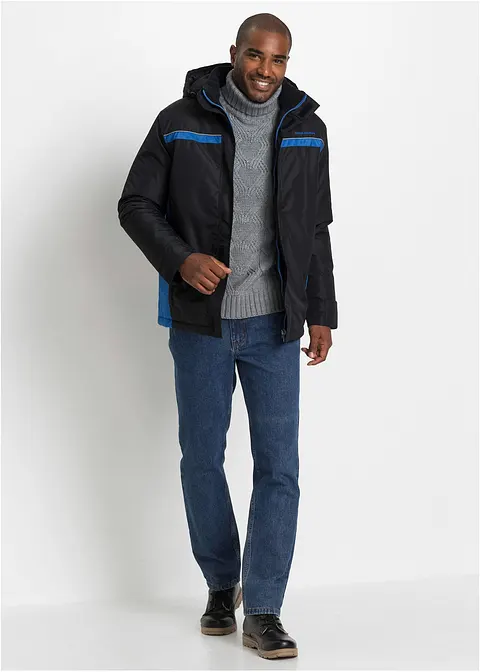 Bonprix Sportive Herren Winterjacke Mit Praktischen Funktionen - Schwarz