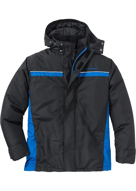 bonprix Sportive Herren Winterjacke mit praktischen Funktionen - schwarz