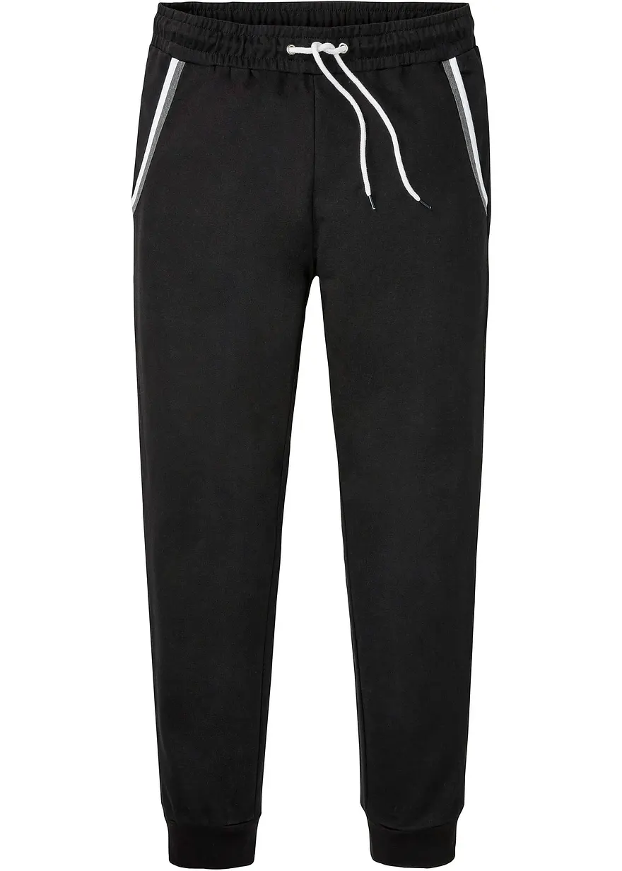 bonprix Sportive Jogginghose mit Kontraststreifen an den vorderen Taschen