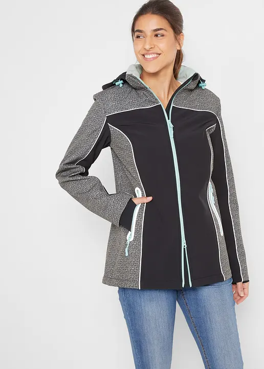 Bonprix Sportive Übergangsjacke Mit Stehkragen - Grau - Damen