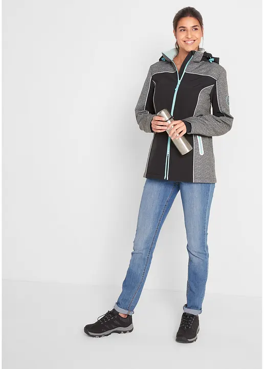 Bonprix Sportive Übergangsjacke Mit Stehkragen - Grau - Damen