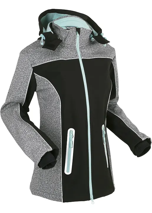 bonprix Sportive Übergangsjacke mit Stehkragen - grau - Damen