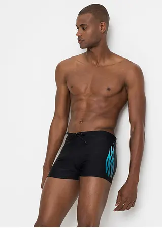 Bonprix Sportliche Badehose Mit Bindeband - Schwarz - Herren