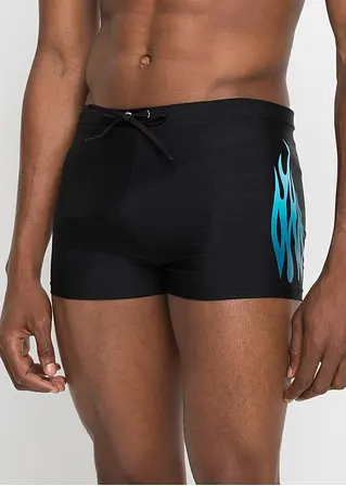 Bonprix Sportliche Badehose Mit Bindeband - Schwarz - Herren