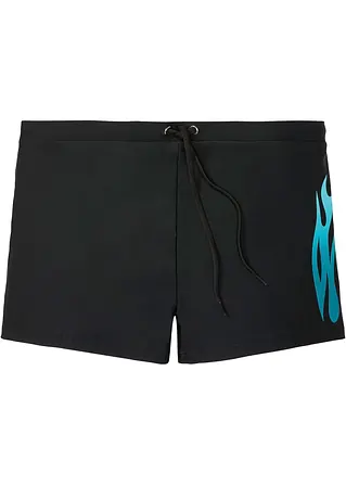 bonprix Sportliche Badehose mit Bindeband - schwarz - Herren