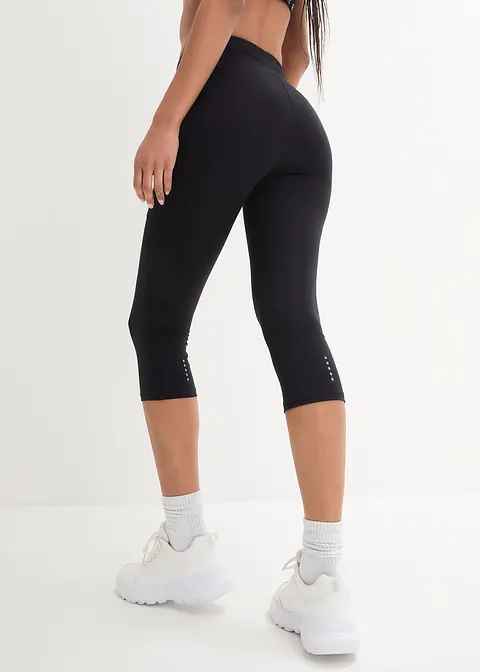 Bonprix Sportliche Capri-Leggings Aus Schnelltrocknendem Stretchmaterial Mit Handy-Taschen