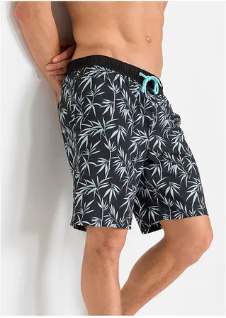 Bonprix Sportliche Herren Badeshorts Mit Seitlichen Eingriffstaschen Und Schönem Druck